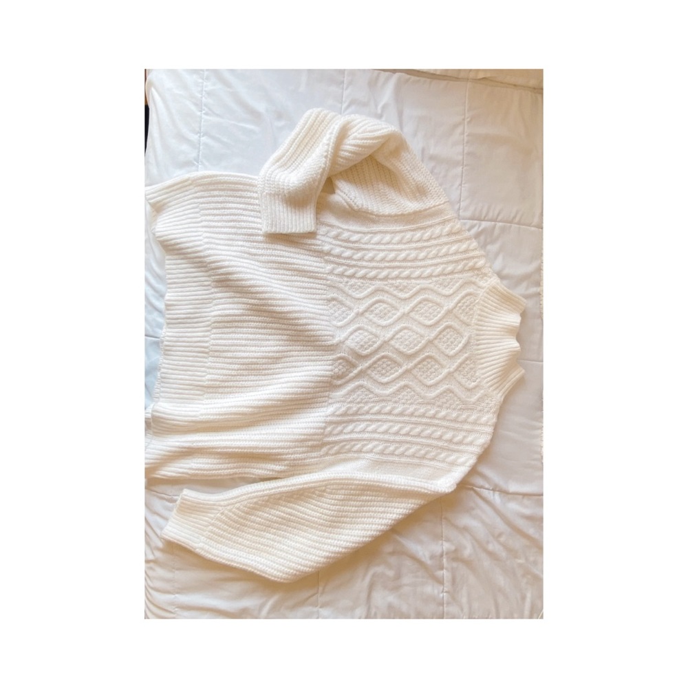 Cream knit sweater